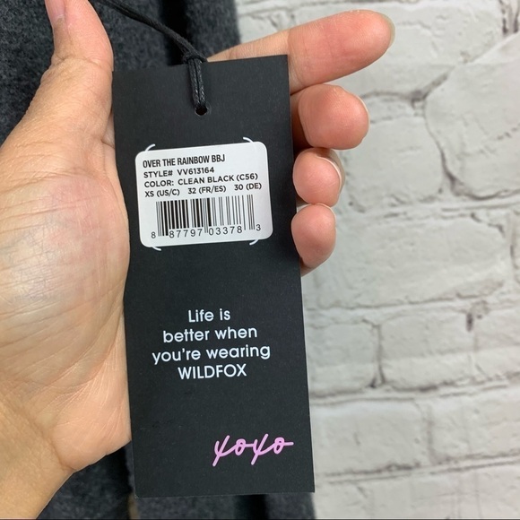 𝅺wildfox Gray Over the Rainbow BBJ Sweatshirt XS - Picture 5 of 9